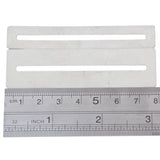 Maxbell 2Pcs Silver Guitar Fret fingerboard Protector & Steel String Action Ruler Gauge
