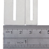 Maxbell 2Pcs Silver Guitar Fret fingerboard Protector & Steel String Action Ruler Gauge