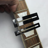 Maxbell 2Pcs Silver Guitar Fret fingerboard Protector & Steel String Action Ruler Gauge