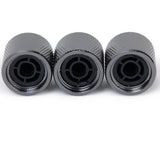 Maxbell 3pcs Volume Tone Control Knob for Electric Guitar - Black with White Top