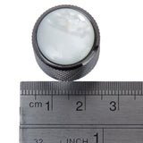 Maxbell 3pcs Volume Tone Control Knob for Electric Guitar - Black with White Top