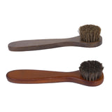 Maxbell Wooden Long Handle Brushes Bristle Horse Hair Shoe Boot Polish Applicator Polish Dauber