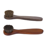 Maxbell Wooden Long Handle Brushes Bristle Horse Hair Shoe Boot Polish Applicator Polish Dauber