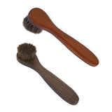 Maxbell 4xWooden Long Handle Brushes Bristle Horse Hair Shoe Boot Polish Applicator Polish Dauber