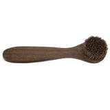 Maxbell 4xWooden Long Handle Brushes Bristle Horse Hair Shoe Boot Polish Applicator Polish Dauber