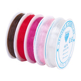 Maxbell 10 Stretchy Crystal Beading Bracelet String0.6mm +10 Waxed Cotton Cord 1mm