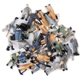 Maxbell 20x25Pcs Painted Railroad Worker People with Tools 1/87 Scale Scenery Accs
