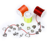 Maxbell 10 Sets Silver Toggle Clasps+25Pcs Alloy Silver Pendants Charms DIY Jewelry