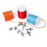 Maxbell 10 Stretchy Crystal Beading Bracelet String0.6mm +10 Waxed Cotton Cord 1mm