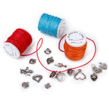 Maxbell 10 Stretchy Crystal Beading Bracelet String0.6mm +10 Waxed Cotton Cord 1mm