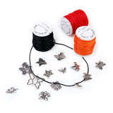 Maxbell 10 Stretchy Crystal Beading Bracelet String0.6mm +10 Waxed Cotton Cord 1mm