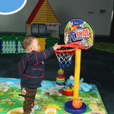 Maxbell Kids Sports Portable Basketball Hoop Toy Set with Stand Ball