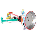 8xRotating Spacecraft Model Tin Collectibles Toy Gift