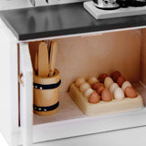 Maxbell 1/12 Dollhouse Miniature Kitchen Furniture Kit with Kitchenware Cookware Set