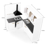 Maxbell 1/12 Dollhouse Miniature Kitchen Set Decor Doll House Decoration Accessories