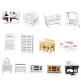 Maxbell 1/12 Dollhouse Miniature Kitchen Furniture Kit with Kitchenware Cookware Set