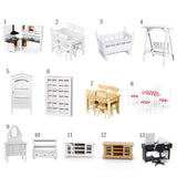 Maxbell 1/12 Dollhouse Miniature Kitchen Furniture Kit with Kitchenware Cookware Set