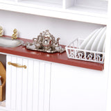 Maxbell 1/12 Dollhouse Miniature Kitchen Furniture Kit with Kitchenware Cookware Set