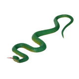 Maxbell 4xRubber Snake Pretend Trick Toy Garden Props-Green