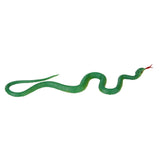 Maxbell 4xRubber Snake Pretend Trick Toy Garden Props-Green