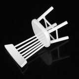 Maxbell 1/12 Dollhouse Miniature Dining Furniture White Wooden Chair