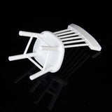 Maxbell 1/12 Dollhouse Miniature Dining Furniture White Wooden Chair