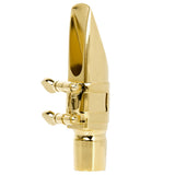 Maxbell Pro Alto Saxophone Mouthpiece Metal Ligature Gold-plated Saxophone Accs