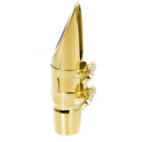 Maxbell Pro Alto Saxophone Mouthpiece Metal Ligature Gold-plated Saxophone Accs