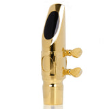 Maxbell Pro Alto Saxophone Mouthpiece Metal Ligature Gold-plated Saxophone Accs