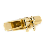 Maxbell Pro Alto Saxophone Mouthpiece Metal Ligature Gold-plated Saxophone Accs