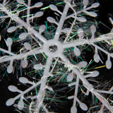 Maxbell 60pcs Christmas Decorations Supplies White Snow Snowflakes Hanging Ornaments 6cm