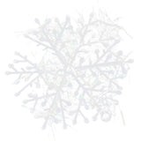 Maxbell 60pcs Christmas Decorations Supplies White Snow Snowflakes Hanging Ornaments 6cm