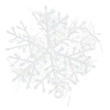 Maxbell 60pcs Christmas Decorations Supplies White Snow Snowflakes Hanging Ornaments 6cm