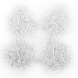 Maxbell 60pcs Christmas Decorations Supplies White Snow Snowflakes Hanging Ornaments 6cm