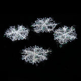 Maxbell 60pcs Christmas Decorations Supplies White Snow Snowflakes Hanging Ornaments 6cm