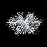 Maxbell 60pcs Christmas Decorations Supplies White Snow Snowflakes Hanging Ornaments 6cm
