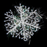 Maxbell 60pcs Christmas Decorations Supplies White Snow Snowflakes Hanging Ornaments 6cm