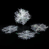 Maxbell 60pcs Christmas Decorations Supplies White Snow Snowflakes Hanging Ornaments 6cm