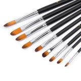 Maxbell Maxbell 9 pieces acrylic oil watercolors painting brushes set
