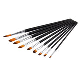 Maxbell Maxbell 9 pieces acrylic oil watercolors painting brushes set