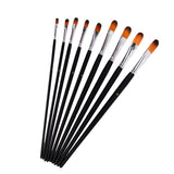 Maxbell Maxbell 9 pieces acrylic oil watercolors painting brushes set