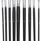Maxbell Maxbell 9 pieces acrylic oil watercolors painting brushes set