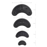 Maxbell 4xPair Anti Slip Rubber Stick On STILETTO Shoe Sole High Heel Tips Tap 45x19mm