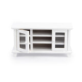 Maxbell 1:12 Dollhouse Miniature Wooden TV Cabinet-White
