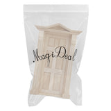 Maxbell 1/12 Dollhouse Miniature Exterior Solid Wooden Door w/ Steeple Top