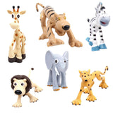 Maxbell Maxbell Set Of 6PCS Realistic Plastic Forest Animal Model Figurine Toy Kids Children Collectibles Gift