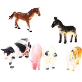 Maxbell Maxbell Kids Toy 6 pcs Farm Animal Model Set Pig Dog Cow Sheep Horse Donkey