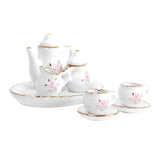 Maxbell 3x8pcs Dollhouse Miniature Dining Ware Porcelain Tea Set Dish Cup Plate Floral