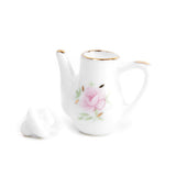 Maxbell 8pcs Dollhouse Miniature Dining Ware Porcelain Tea Set Dish Cup Plate Floral