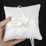 Maxbell 13xPermium Personalised Wedding Ring Pillow Bearer Cushion Bridal Decoration A